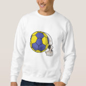 Skull met Handball Sports Trui (Voorkant)