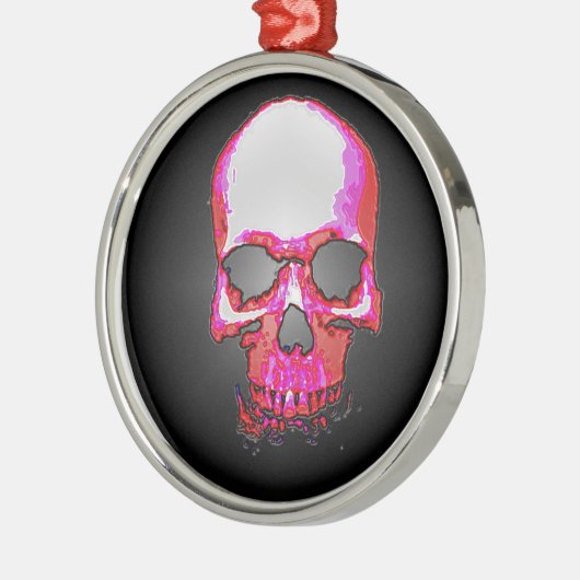 Skull Metalen Ornament (Links)