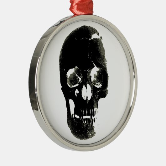 Skull Metalen Ornament (Rechts)