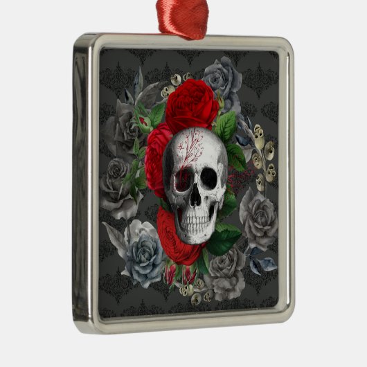 Skull Metalen Ornament (Rechts)