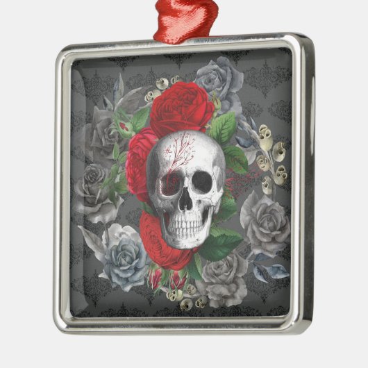 Skull Metalen Ornament (Links)