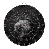 Skull Mohawk Dartbord (Voorkant)