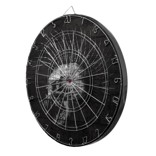 Skull Mohawk Dartbord (Voorkant Rechts)