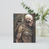 Skull Monster Gothic Horror Art Briefkaart (Staand voorkant)
