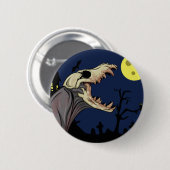 Skull Monster Ronde Button 5,7 Cm (Voorkant /achterkant)
