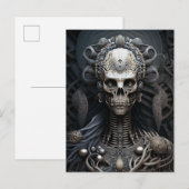 Skull Monster Skeleton Horror Briefkaart (Voorkant / Achterkant)