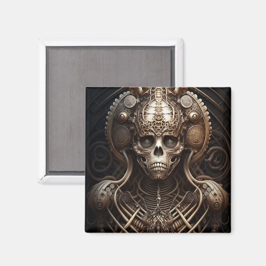 Skull Monster Skeleton Horror Magneet (Voorkant / Achterkant)