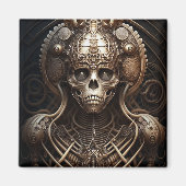 Skull Monster Skeleton Horror Magneet (Voorkant)