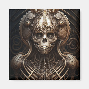 Skull Monster Skeleton Horror Magneet