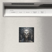 Skull Monster Skeleton Horror Magnet (Insitu (Vaatwasser))