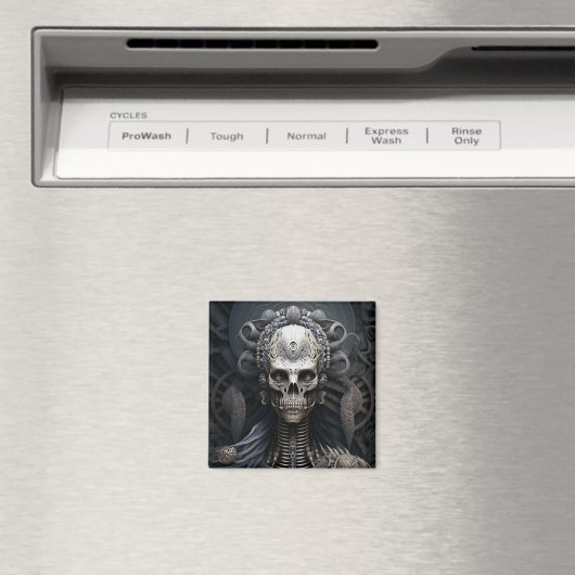 Skull Monster Skeleton Horror Magnet (Insitu (Vaatwasser))