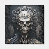 Skull Monster Skeleton Horror Magnet (Voorkant)