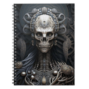 Skull Monster Skeleton Horror Notitieboek