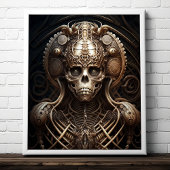 Skull Monster Skeleton Horror Poster