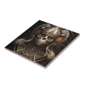 Skull Monster Skeleton Horror Tegeltje (Zijkant)