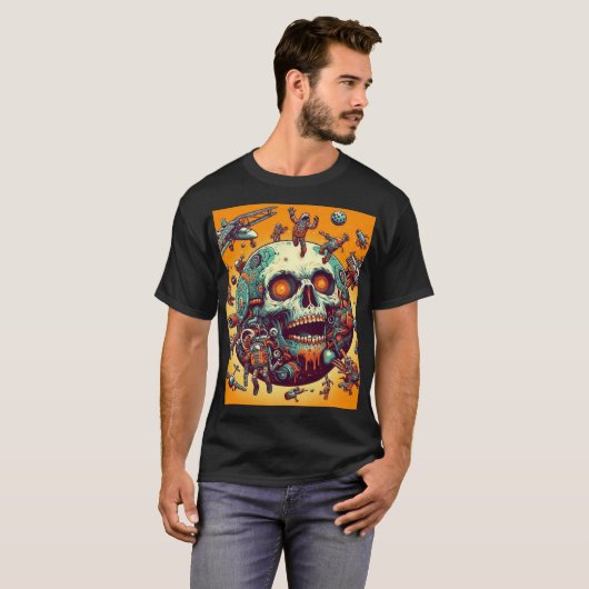 Skull Moon T-shirt (Voorkant volledig)