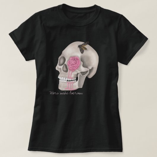 Skull - mors mihi lucrum t-shirt (Design voorkant)