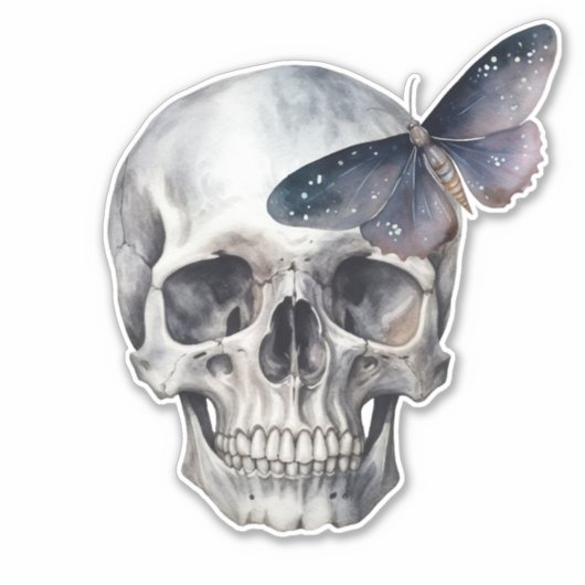 Skull Moth Sticker (Voorkant)