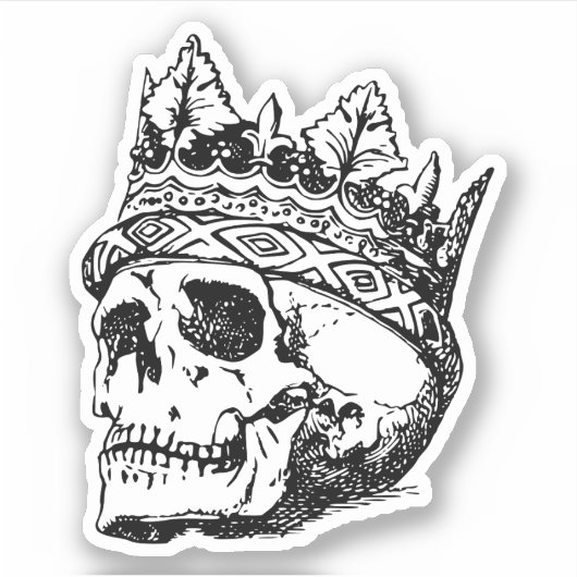 Skull Moth Sticker (Voorkant)