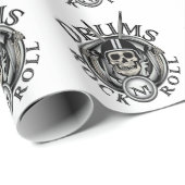 Skull Motorcycle Cadeaupapier (Rol Hoek)