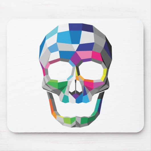 Skull Mousepad Colors Muismat (Voorkant)