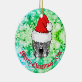Skull MRI Santa hat "Christmas 20xx" Ceramic Orn Keramisch Ornament (Rechts)