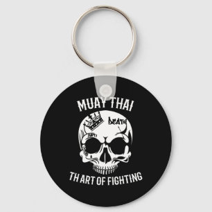 Skull Muay Thai - Nak Muay, Kickbokscadeau Sleutelhanger