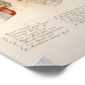 Skull Muscles Jaw Anatomy Print French (Hoek)