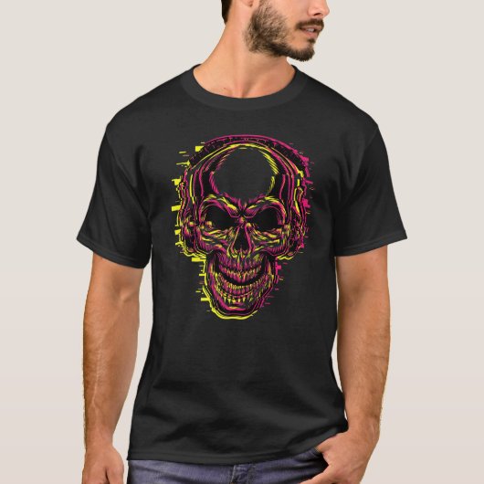 Skull Music Blur T-shirt (Voorkant)