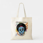 Skull Music Grunge Splatter Tote Bag (Achterkant)