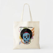 Skull Music Grunge Splatter Tote Bag (Voorkant)