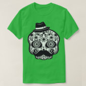 Skull Mustache T-shirt (Design voorkant)