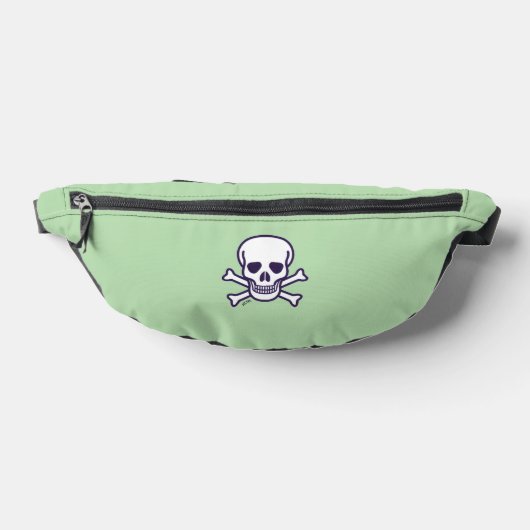 Skull n Bones green fanny pack Heuptasje (Liggend)