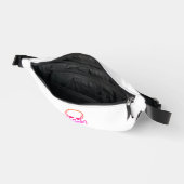 Skull n Bones neon white fanny pack Heuptasje (Open)