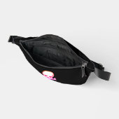 Skull n Bones white neon black fanny pack Heuptasje (Open)