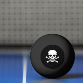 Skull n Botten Black 1 ster pingpongbal (Net)