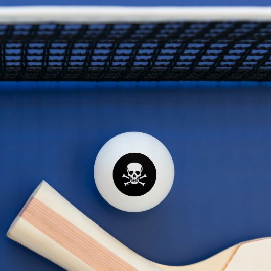 Skull n Botten Black 3 star ping pong ball (Tafel)