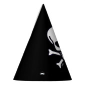 Skull n Botten Black party petten Feesthoedjes (Links)