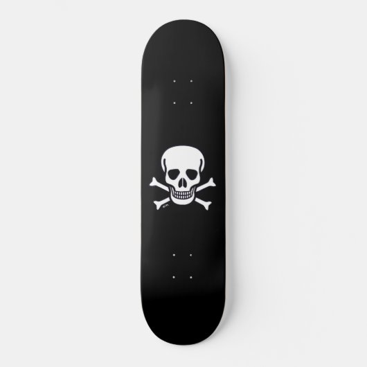 Skull n Botten Black skateboard (Voorkant)
