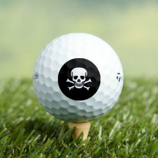 Skull n Botten Black Taylor Made TP5 golfballen