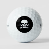 Skull n Botten Black Taylor Made TP5 golfballen (Voorkant)