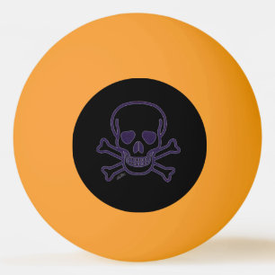 Skull n Botten Ghost yell glo 1 ster ping pongball Pingpongbal