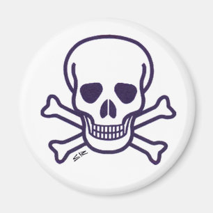 Skull n Botten magnet