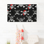 Skull n botten Party Pirate Banner (Insitu)