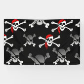 Skull n botten Party Pirate Banner (Horizontaal)