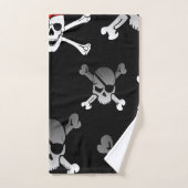 Skull n Botten Party Pirate Bath Towel Set Bad Handdoek (Handdoek)