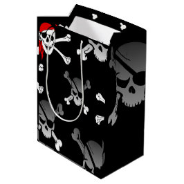 Skull n Botten Party Pirate Medium Gift Bag Medium Cadeauzakje
