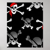 Skull n botten Party Pirate Poster (Voorkant)