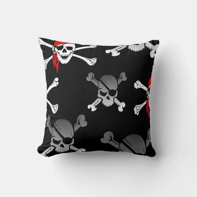 Skull n Botten Party Pirate Sierkussen (Voorkant)