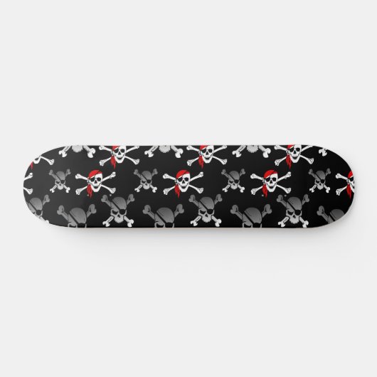 Skull n Botten Party Pirate Skateboard (Horizontaal)